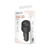 Forever autós töltő 1xUSB 2,4A + 1xUSB QC 3.0 LA-03 fekete - 0. kép