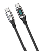Forever LCD kábel USB-C - USB-C 1,0 m 100W fekete - 0. kép