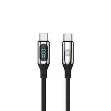 Forever LCD kábel USB-C - USB-C 1,0 m 100W fekete