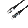 Forever LCD kábel USB-C - USB-C 1,0 m 100W fekete - 3. kép