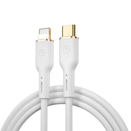 WIWU kábel YQ01 USB-C - Lightning 30W 1,2m fehér