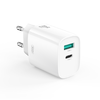 XO fali töltő CE30 PD 30W 1x USB-C 1x USB fehér + kábel USB-C - Lightning - 0. kép