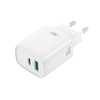 XO fali töltő CE30 PD 30W 1x USB-C 1x USB fehér + kábel USB-C - Lightning - 2. kép