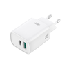 XO fali töltő CE29 PD 20W 1x USB-C 1x USB fehér + kábel USB-C - Lightning - 2. kép