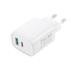 XO fali töltő CE29 PD 20W 1x USB-C 1x USB fehér + kábel USB-C - Lightning - 3. kép