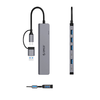 Orico YSA7-U3 USB-A/USB-C Hub dokkoló állomás 4x USB-A 2.0 + 1x USB-A 3.0 + 2x USB-C 2.0 - szürke - 0. kép