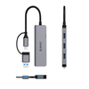 Orico YSA5-U3 USB-A/USB-C Hub Dokkoló Állomás 3x USB-A 2.0 + 1x USB-A 3.0 - Szürke - 0. kép