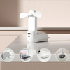 Jisulife Kézi Ventilátor Life8 Hordozható USB Ventilátor Power Bankkal és Zseblámpával - Fehér - 0. kép