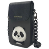 Nimmy Nagy Szemű Kisállat 2.0 Panda 3 az 1-ben Telefon Táska + Pénztárca + Tracker Tok - Fekete - 3. kép