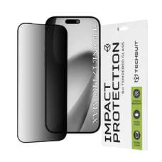 iPhone 17 Pro Max Techsuit - 111D Privacy Teljes Ragasztás - Fekete üvegfólia