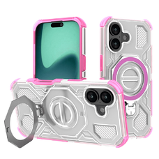 iPhone 17 tok - Techsuit - Carbon Shield PRO - Rózsaszín Átlátszó.