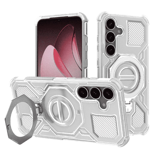 Samsung Galaxy S25 Plus - Techsuit - Carbon Shield PRO - Fehér Átlátszó tok
