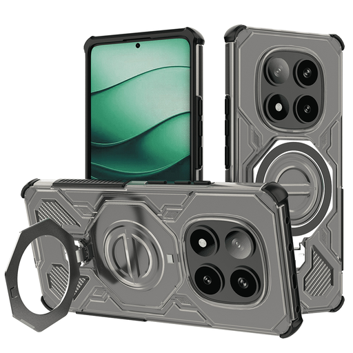 Xiaomi Redmi Note 14 Pro+ 5G - Techsuit - Carbon Shield PRO tok - Füstfekete.