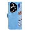 Techsuit - FlipCraft - Honor 400 Pro - Élénk Kék pulóver tok - 1. kép
