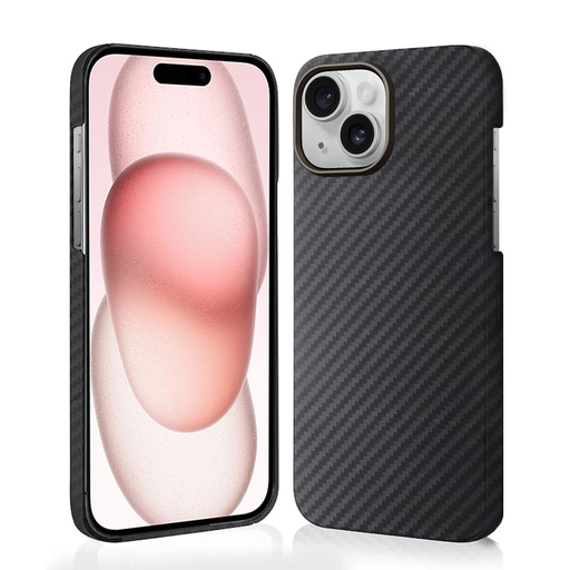 iPhone 15 Techsuit - Aramid szálas MagSafe tok - Fekete