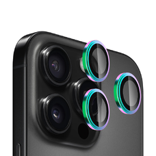  Blueo - Eredeti Zafír Kristály Lencse Üveg (3 darabos) - iPhone 16 Pro / iPhone 16 Pro Max - Színes üvegfólia