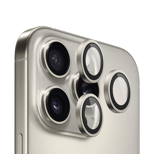  Blueo - 99 tükröződésmentes lencse - iPhone 16 Pro / iPhone 16 Pro Max - Természetes titán üvegfólia