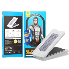  Blueo - Anti-Peep Üveg Applikátorral Pro - iPhone 15 / iPhone 16 - Fekete üvegfólia