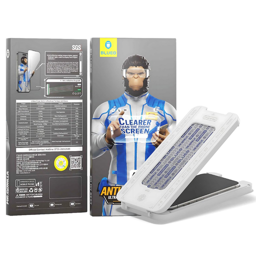 Blueo - Tükröződésmentes HD üveg Applikátor Pro-val - iPhone 16 Pro Max - Fekete üvegfólia Blueo - Tükröződésmentes HD üveg Applikátor Pro-val - iPhone 16 Pro Max - Fekete üvegfólia
