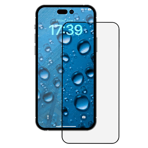 ANANK - 2.5D 5x Megerősített Üveg Kijelzővédő - iPhone 16 Pro - Fekete üvegfólia ANANK - 2.5D 5x Megerősített Üveg Kijelzővédő - iPhone 16 Pro - Fekete üvegfólia