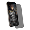  Blueo - Belátásvédő Üveg - iPhone 15 / iPhone 16 - Matt Fekete üvegfólia - 0. kép