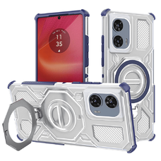 Motorola Edge 50 Fusion - Techsuit - Carbon Shield PRO - Kék Átlátszó tok