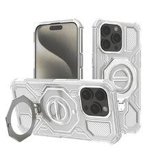 iPhone 15 Pro tok - Techsuit Carbon Shield PRO - Fehér Átlátszó.