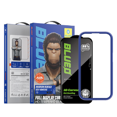 Blueo - 3D HD Teljes Ragasztású Üveg - iPhone 16 Pro - Fekete üvegfólia