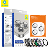 Blueo - Eredeti Fémkeretes Lencsevédő (3 darabos) - iPhone 16 Pro / iPhone 16 Pro Max - Színes üvegfólia - 1. kép