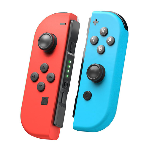 Techsuit - Vezeték nélküli kontroller Nintendo Switch-hez (THSWC) - Beépített 360°-os Joystickkal, 450mAh, 6 tengely - Piros/Kék