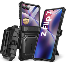 Supcase Iblsn Armorbox Galaxy Z Flip 7 fekete tok