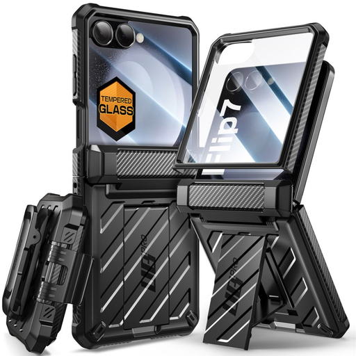 Supcase Unicorn Beetle Pro Galaxy Z Flip 7 Fekete tok Supcase Unicorn Beetle Pro Galaxy Z Flip 7 Fekete tok