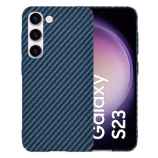 Samsung Galaxy S23 - Techsuit - Carbonite FiberShell - Cián. tok