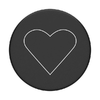 Popsockets 2 White Heart Black Holder és telefontámasz - 1. kép