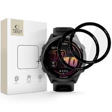 Hibrid Üveg Tech-protect Glass Flex+ 2-csomag Garmin Forerunner 970 / 570 (47 mm) Fekete üvegfólia