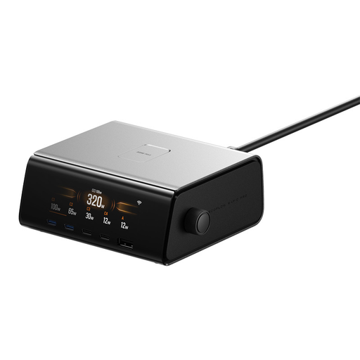 EcoFlow RAPID Pro Asztali Töltő (320W, 4xUSB-C, 1xUSB-A, GaN)