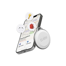 SBS Track My Circle Vízálló IP65 Nyomkövető Apple Find My kompatibilis - Fehér