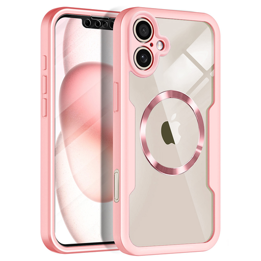iPhone 17 Techsuit - ColorVerse 360 MagSafe Sorozat + Képernyővédő - Pink tok