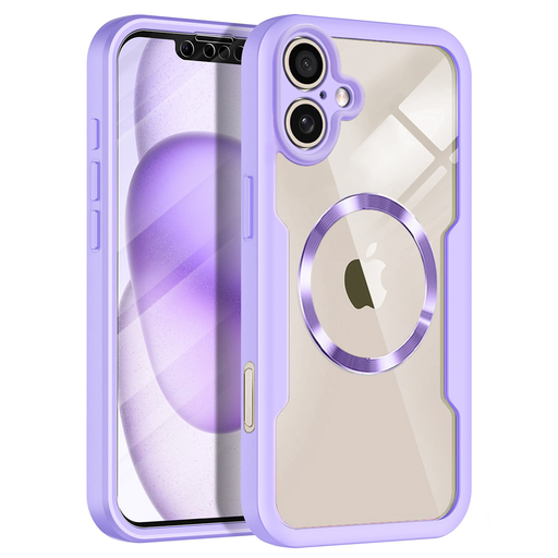 iPhone 17 Techsuit - ColorVerse 360 MagSafe Széria + Képernyővédő - Lila. tok iPhone 17 Techsuit - ColorVerse 360 MagSafe Széria + Képernyővédő - Lila. tok