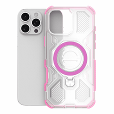 Techsuit Honor 400 Lite - Carbon Shield PRO - Rózsaszín Átlátszó Eset附 tok