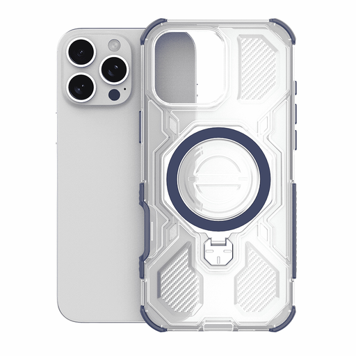 Techsuit - Szén Pajzs PRO - Honor 400 Lite - Kék Átlátszó. tok