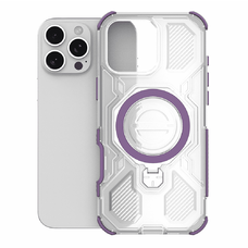 Techsuit - Karbonszálas védőtok - Honor 400 Lite - Lila áttetsző tok