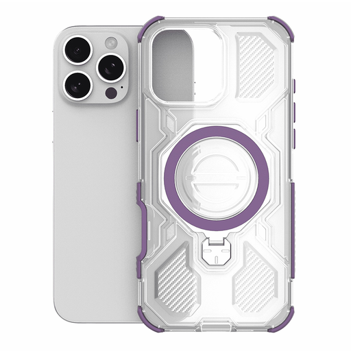 Techsuit - Karbonszálas védőtok - Honor 400 Lite - Lila áttetsző tok Techsuit - Karbonszálas védőtok - Honor 400 Lite - Lila áttetsző tok