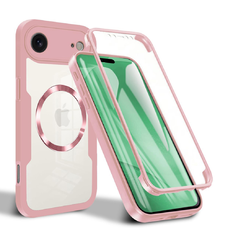 iPhone 17 Air - Techsuit - ColorVerse 360 MagSafe Séries + Képernyővédő - Rózsaszín tok
