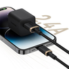 Baseus - Dura Series adatkábellel (P10377801U01-00) - USB Lightning csatlakozóval, gyorstöltési funkcióval, 480 Mbps sebességgel, 2,4 A áramerősséggel, nylon borítással, 1 m hosszúságban - Arany / Fekete - 3. kép