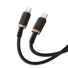 Baseus - Dura Series adatkábel (P10377803U01-02) - MacBookhoz, Type-C, gyorstöltés, PD 100W, 480 Mbps, 2m - Arany/Fekete - 2. kép