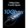 Baseus - SSD ház FlyJoy sorozat (B00760600811-02) - Type-C, 10Gbps, 1G olvasás/írás, M.2NVME/SATA kompatibilis - Űrszürke - 4. kép