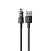 Baseus - Adatkabel Kijelző 2 (P10382700121-01) - USB Lightning csatlakozóval, Gyors Töltés, Digitális Kijelző, 2.4A, 2m - Kozmikus Fekete - 0. kép