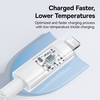 Baseus - Gem adatkábel (P10373001211-00) - USB-C - Lightning, Gyors töltés 20W, 1m - Holdfehér - 3. kép