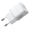 Baseus - Fali töltő Palm (CCZC20UE) - 2 az 1-ben gyors töltő, USB, Type-C, 20W, 5V/3A - Holdfehér - 2. kép